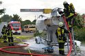 Feuer 1 Yacht explodiert Koeln Muelheim Hafen Muelheim P043
